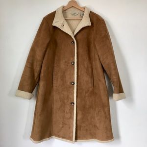 Vintage LLBean Sherpa lined trench coat